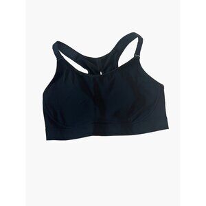 Spanx Bra Women's Size 36D Black High Impact Wireless Adjustable Full Coverage E